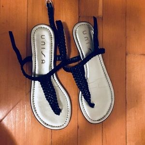 FREE WITH ANY PURCHASE - Braid and Silver Sandals